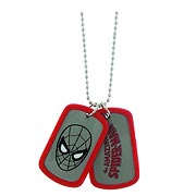 Spider-Man Face Logo Double Dog Tag Necklace